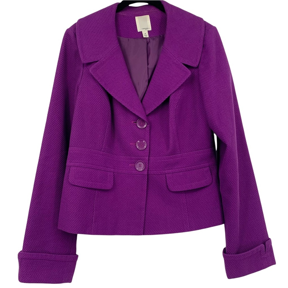 Halogen Purple Blazer Jacket Medium